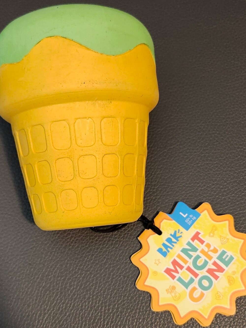 NWT BARK Mint Lick Cone Treat Dispenser Toy
